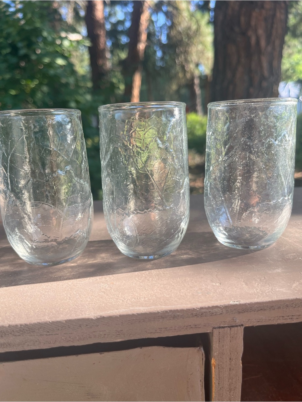 Set of 3 Vintage Hazel Atlas Sherwood Juice Glasses